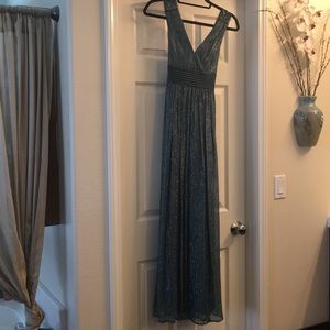 Teal BCBG long dress